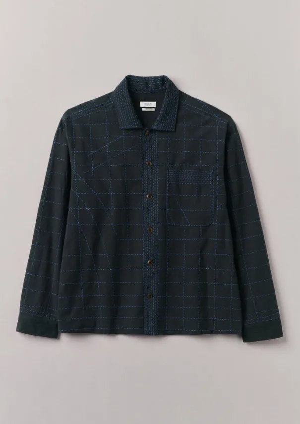 TOAST Shirts*Abstract Embroidered Kantha Shirt