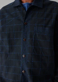 TOAST Shirts*Abstract Embroidered Kantha Shirt