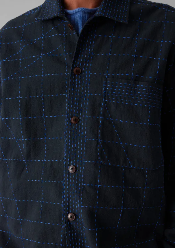 TOAST Shirts*Abstract Embroidered Kantha Shirt