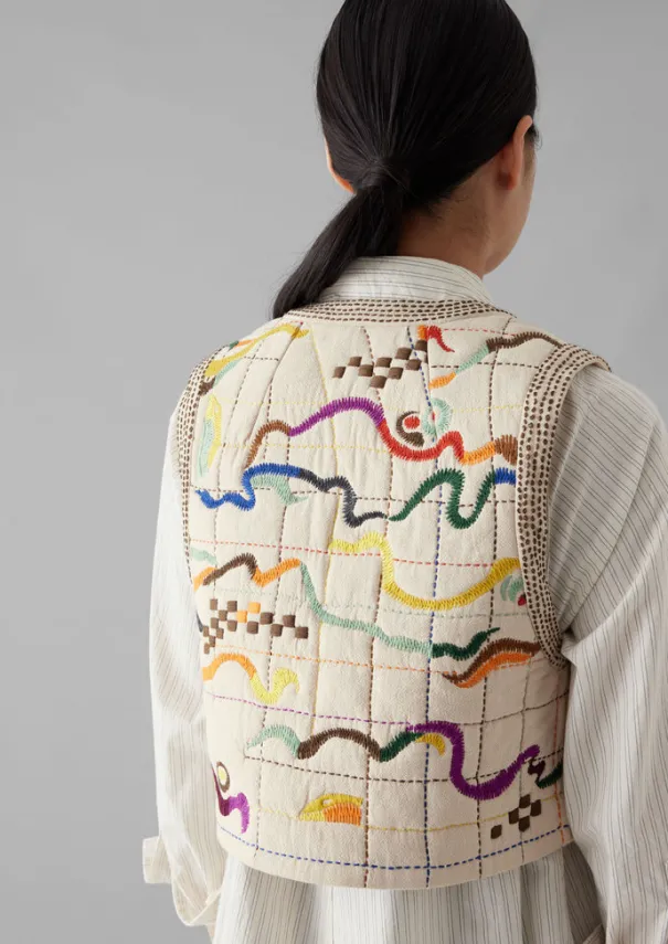 Women TOAST Coats & Jackets*Abstract Hand Embroidered Gilet