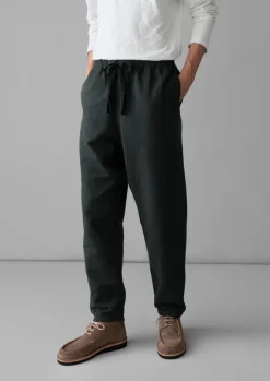 TOAST Linen|Trousers*Alfie Garment Dyed Herringbone Trousers