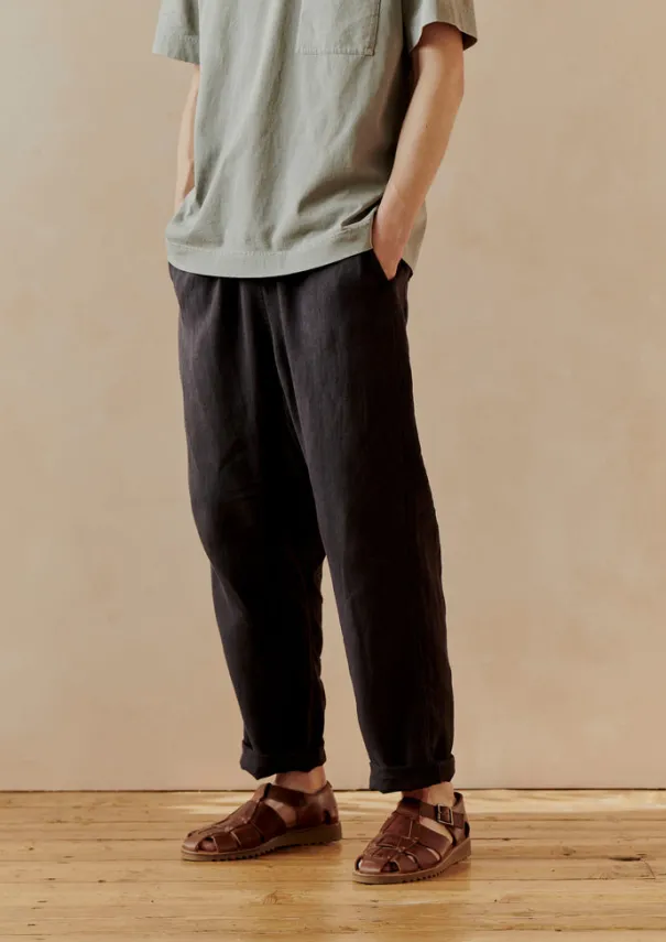 TOAST Trousers*Alfie Garment Dyed Linen Trousers