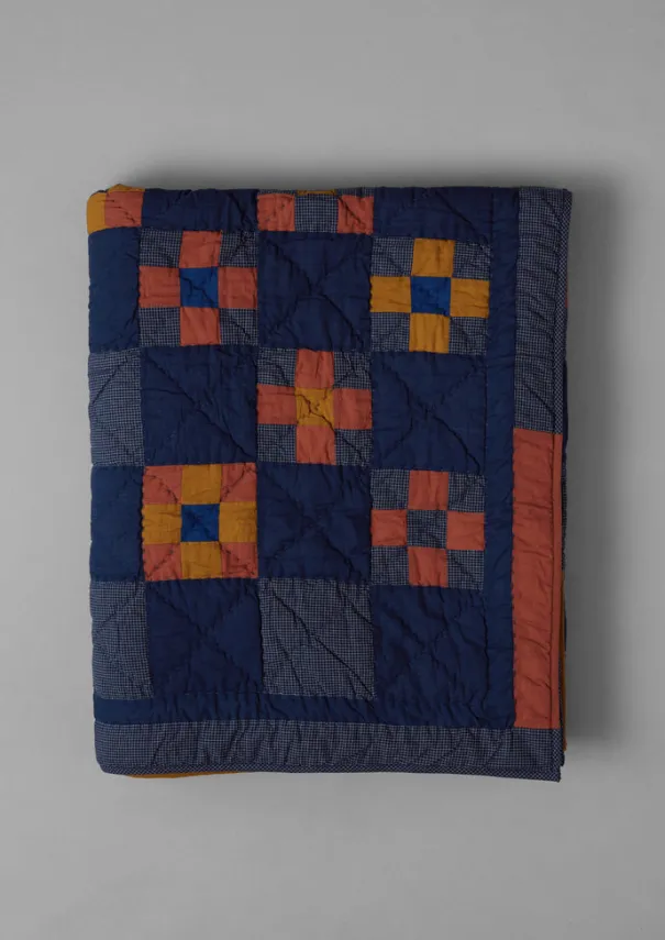 TOAST Textiles|Blankets & Throws*Astrid Check Patchwork Cotton Quilt