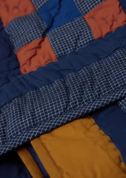 TOAST Textiles|Blankets & Throws*Astrid Check Patchwork Cotton Quilt