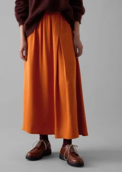 Women TOAST Skirts*Asymmetric Satin Crepe Skirt