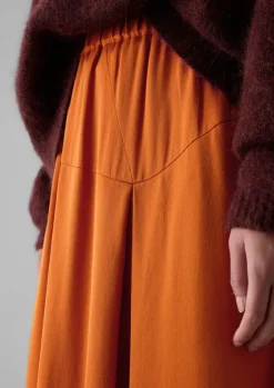 Women TOAST Skirts*Asymmetric Satin Crepe Skirt