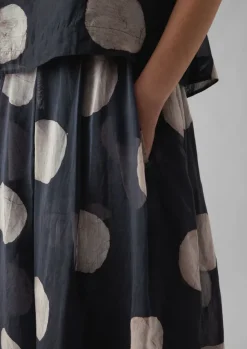 Women TOAST Skirts*Batik Dot Pleated Skirt