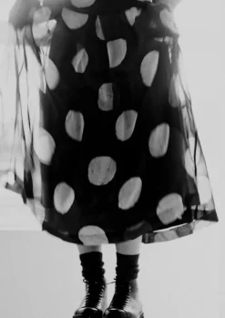 Women TOAST Skirts*Batik Dot Pleated Skirt