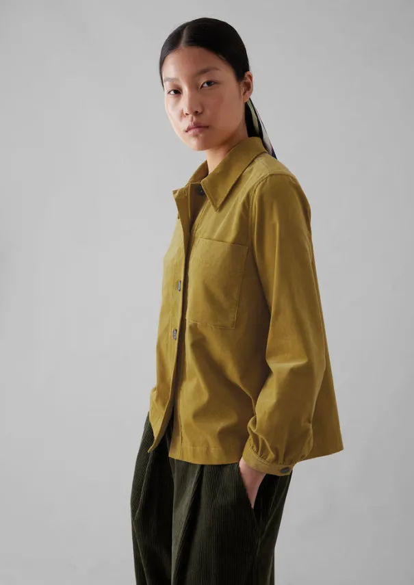 Women TOAST Cord|Workwear*Baya Patch Pocket Organic Cord Shirt