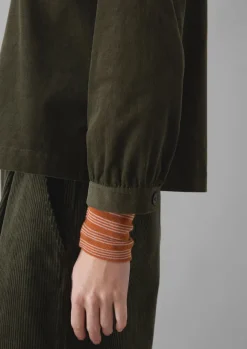 Women TOAST Cord|Workwear*Baya Patch Pocket Organic Cord Shirt