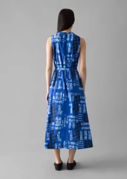 Women TOAST Dresses*Block Print Batik Poplin Dress