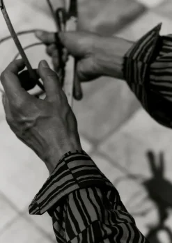 TOAST Shirts*Block Print Irregular Check Shirt