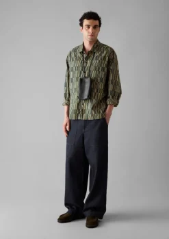 TOAST Shirts*Block Print Irregular Check Shirt