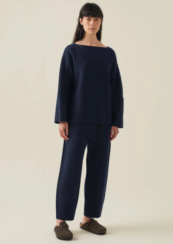 Women TOAST Loungewear|Trousers*Boiled Wool Pull On Trousers