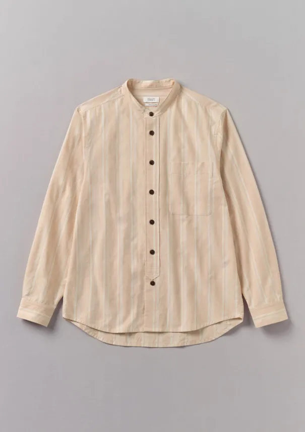 TOAST Shirts*Bold Stripe Grandad Shirt