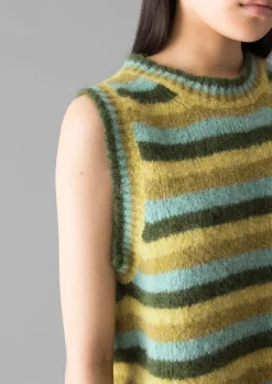 Women TOAST Knitwear*Brushed Alpaca Blend Stripe Tank