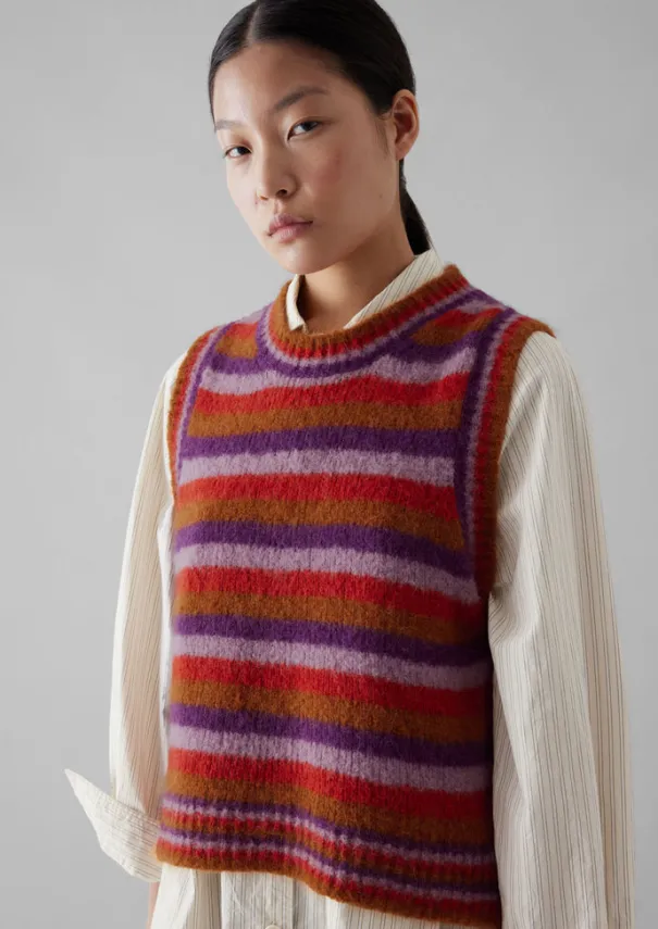 Women TOAST Knitwear*Brushed Alpaca Blend Stripe Tank