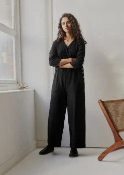Women TOAST Linen|Loungewear*Brushed Cotton Linen Herringbone Jumpsuit