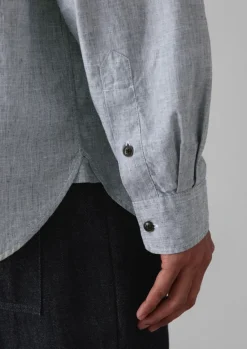 TOAST Linen|Workwear*Chambray Cotton Linen Shirt