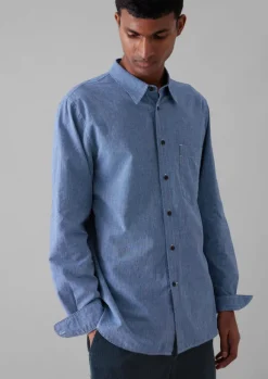 TOAST Linen|Workwear*Chambray Cotton Linen Shirt