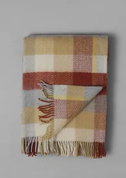 TOAST Textiles|Blankets & Throws*Chevron Check Wool Blanket