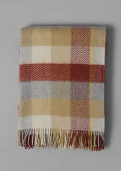 TOAST Textiles|Blankets & Throws*Chevron Check Wool Blanket