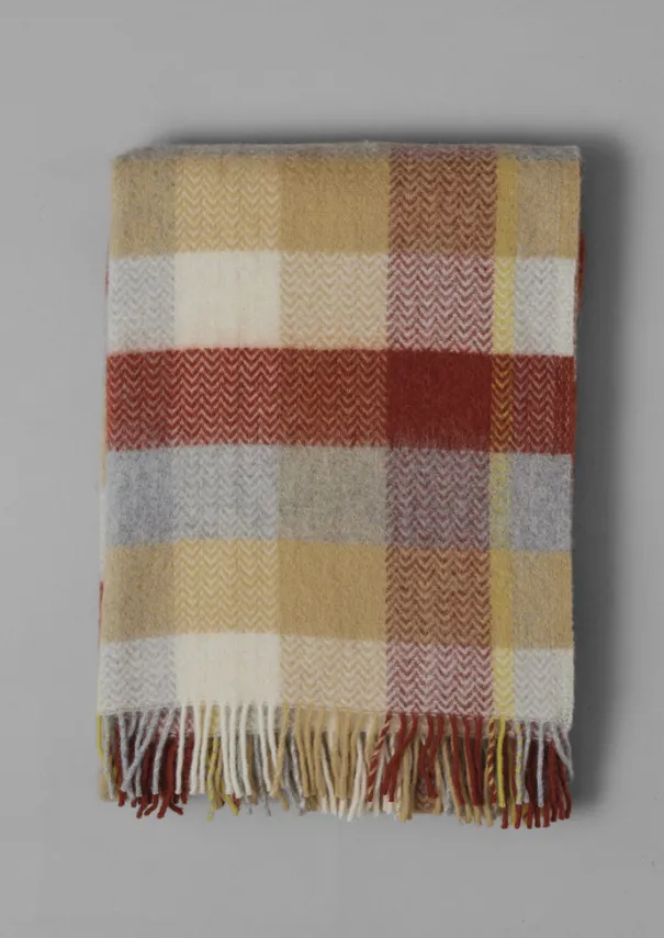 TOAST Textiles|Blankets & Throws*Chevron Check Wool Blanket
