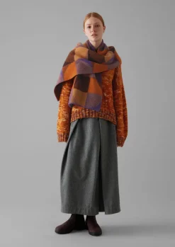 Women TOAST Hats, Scarves & Gloves*Colour Block Wool Scarf