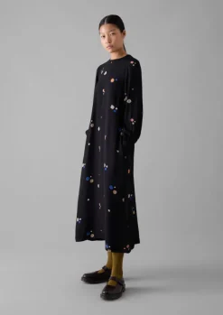 Women TOAST Dresses*Cosmic Dot Print Column Dress