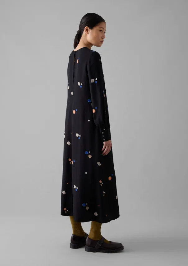 Women TOAST Dresses*Cosmic Dot Print Column Dress