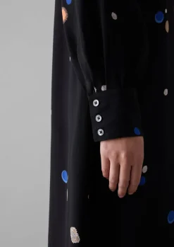 Women TOAST Dresses*Cosmic Dot Print Column Dress