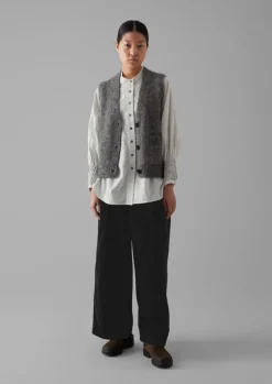 Women TOAST Knitwear*Cotton Alpaca Button Through Tank