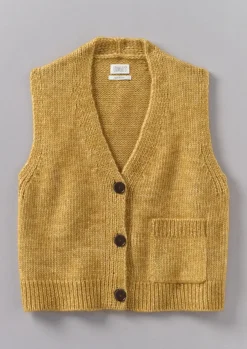 Women TOAST Knitwear*Cotton Alpaca Button Through Tank