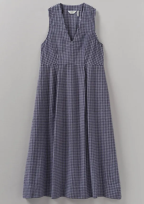 Women TOAST Dresses*Cotton Gingham Seersucker Dress