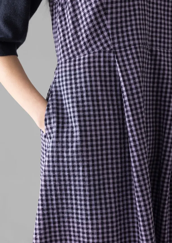 Women TOAST Dresses*Cotton Gingham Seersucker Dress