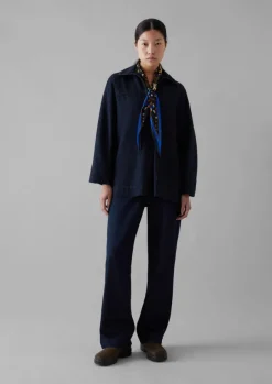 Women TOAST Denim|Tops & Tees*Cotton Hemp Denim Smock