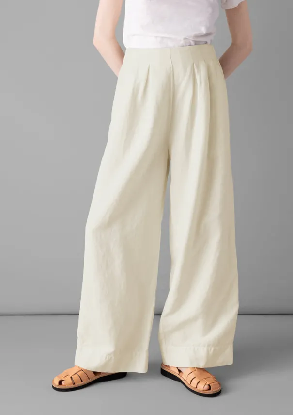 Women TOAST Linen|Trousers*Cotton Linen Wide Leg Trousers