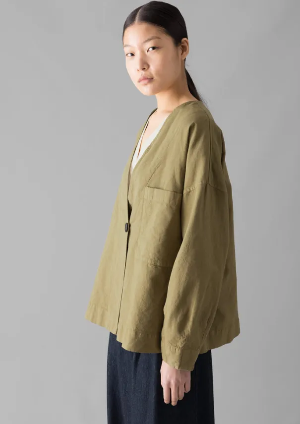 Women TOAST Linen|Coats & Jackets*Cotton Linen Wrap Jacket