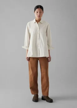 Women TOAST Workwear|Trousers*Darted Cotton Twill Trousers