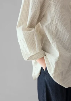 Women TOAST Shirts|Tops & Tees*Dash Stripe Cotton Shirt