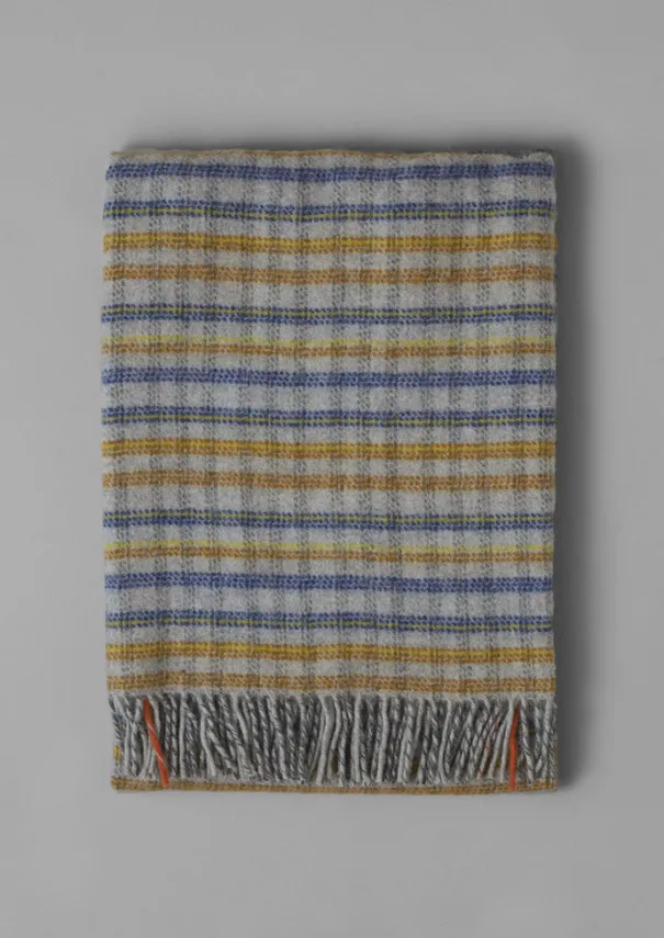 TOAST Textiles|Blankets & Throws*Dashed Check Wool Blanket