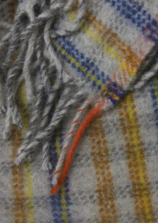 TOAST Textiles|Blankets & Throws*Dashed Check Wool Blanket