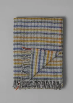 TOAST Textiles|Blankets & Throws*Dashed Check Wool Blanket