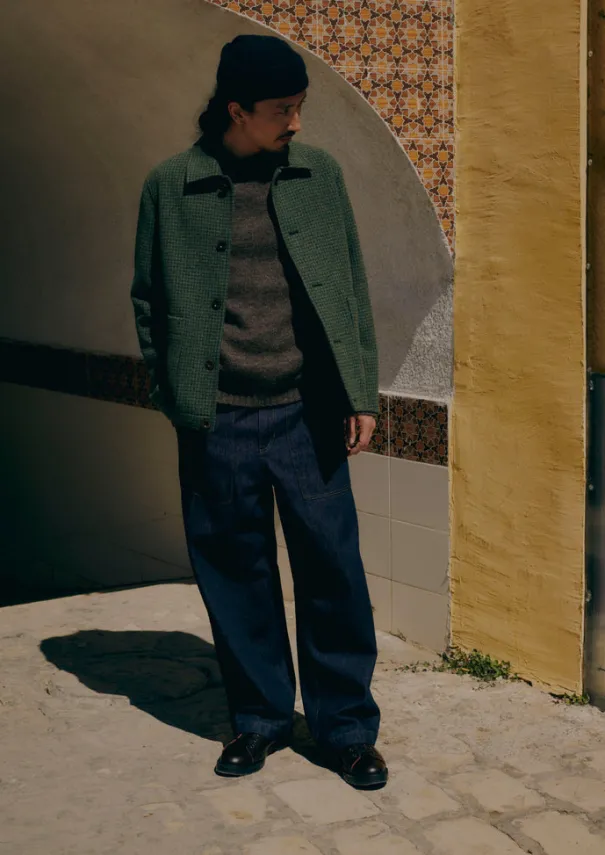 TOAST Coats & Jackets*Dogtooth Wool Chore Jacket