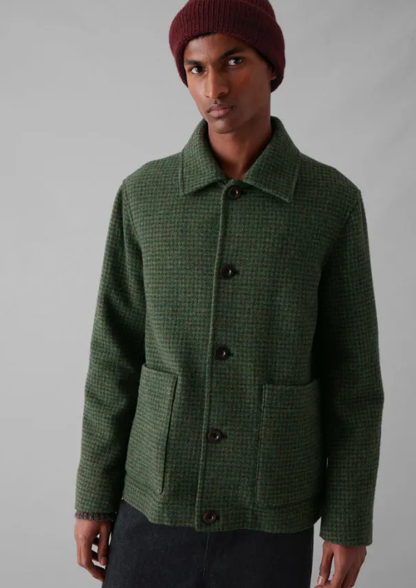 TOAST Coats & Jackets*Dogtooth Wool Chore Jacket