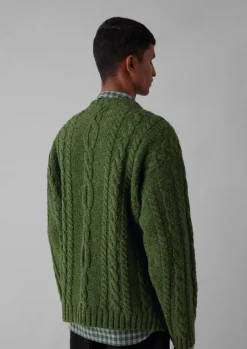 TOAST Knitwear*Donegal Wool Cable Sweater