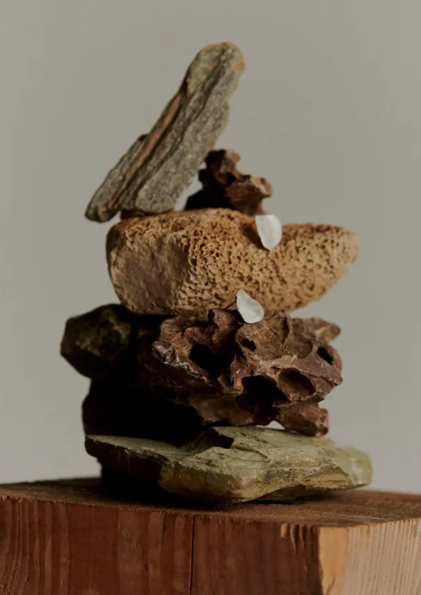 Women TOAST Jewellery*Emily Nixon Flat Rock Stud Earrings