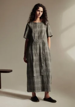 Women TOAST Linen|Loungewear*Etched Check Linen Dress