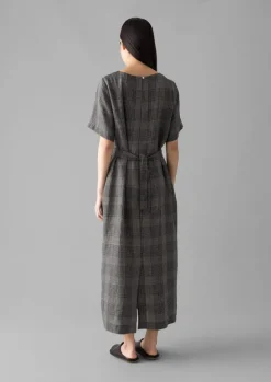 Women TOAST Linen|Loungewear*Etched Check Linen Dress