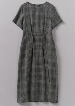 Women TOAST Linen|Loungewear*Etched Check Linen Dress